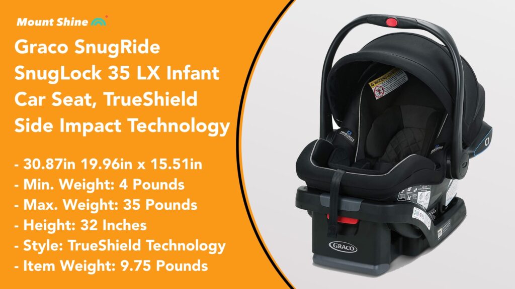 Graco SnugRide SnugLock 35 LX Infant Car Seat, TrueShield Side Impact Technology