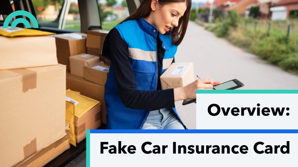 Fake car insurance card