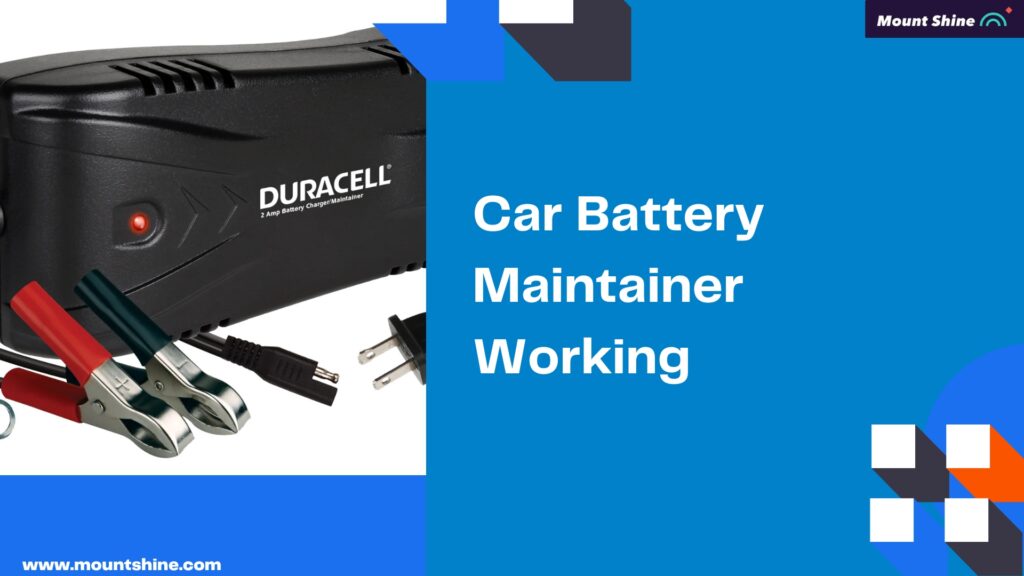 Car Battery Maintainer Working
