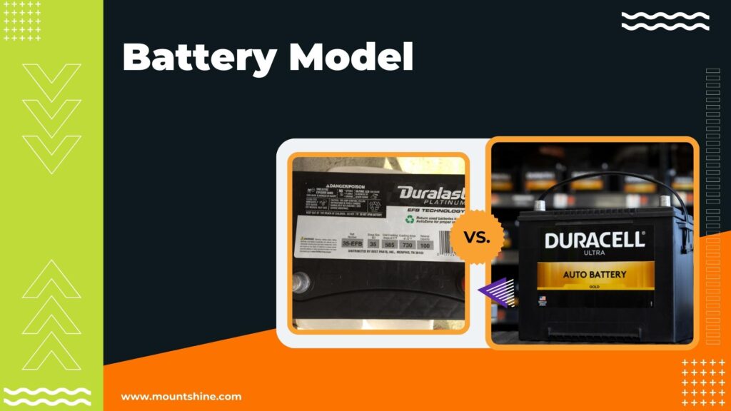 Duralast vs Duracell Car Battery Battery Model