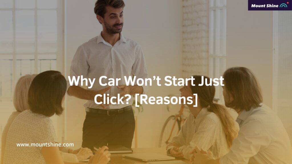 My car won't start just clicks reasons