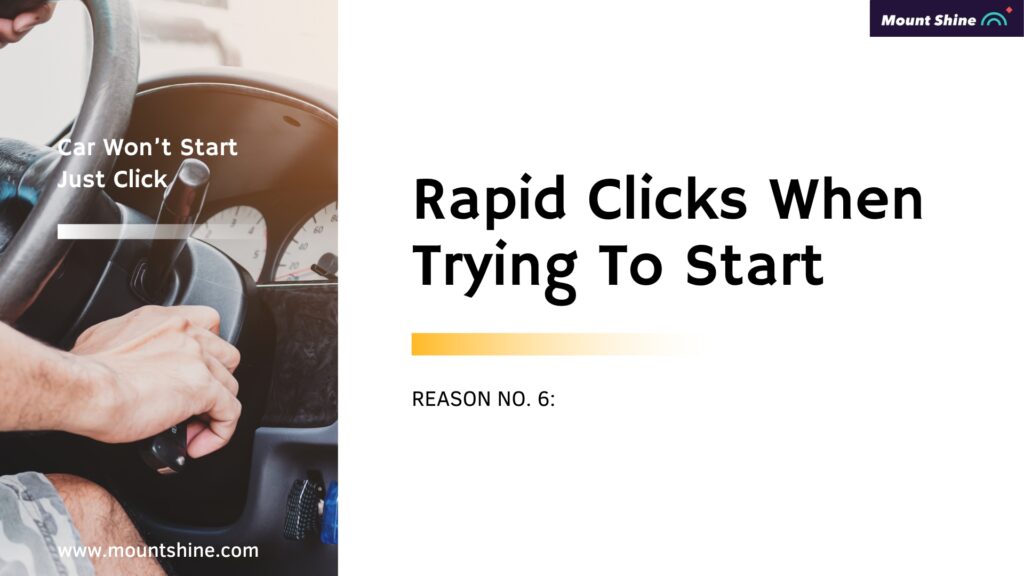 Rapid Clicks When Trying To Start